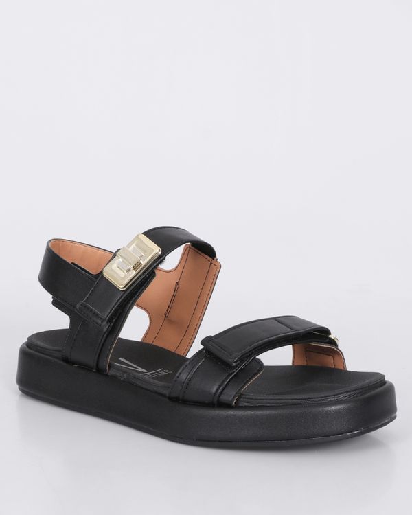 Sandália Feminina Vizzano Flatform Com Fivela Preta 39