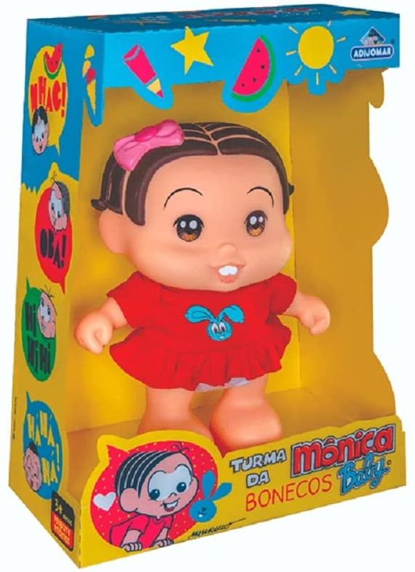 BONECA TURMA DA MONICA BABY - MONICA - ADIJOMAR