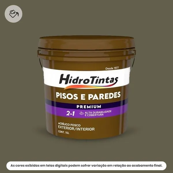 Tinta Acrílica Premium Pisos E Paredes Hidrotintas 15L Concreto (MP)