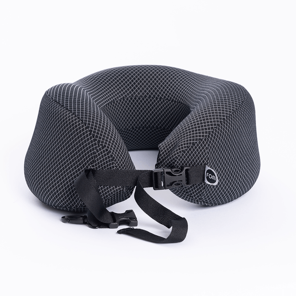 Almofada De Pescoço Slug Estampa Mini Grid Preto