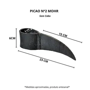 Picão No2 sem Cabo para Arrastar e Rachar Madeiras em Chapa 1070 Artesanal Mohr Picão No2 sem Cabo para Arrastar Madeiras em Chapa 1070 Artesanal Mohr