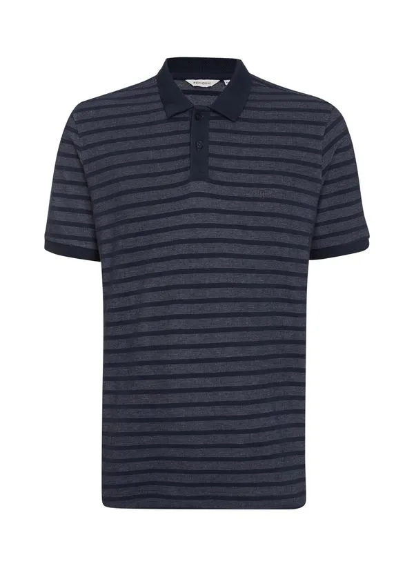 Polo Comfort Fit Piquet Listrada Masculina Individual XGG