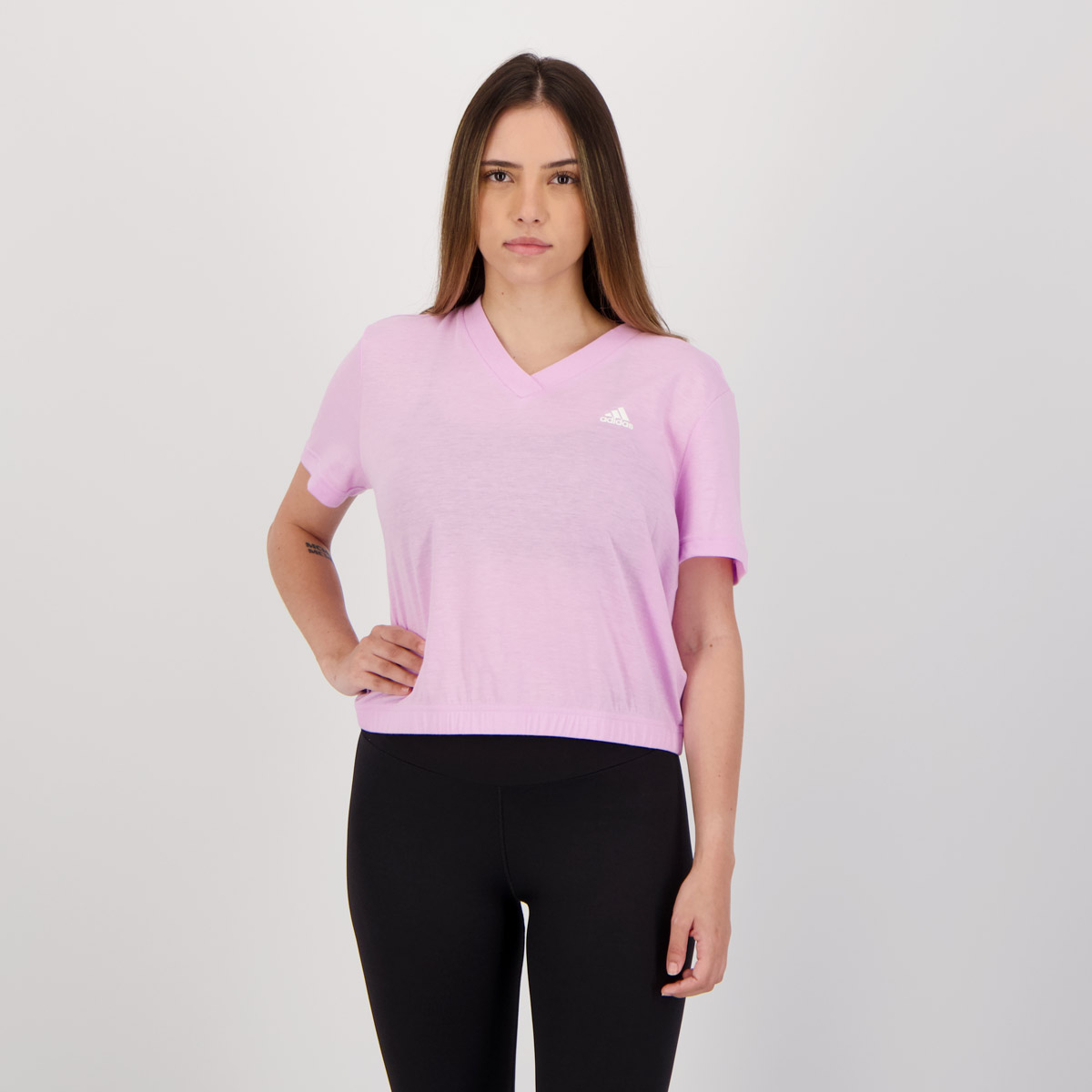 Camiseta Adidas Essentials Dance Feminina Lilás
