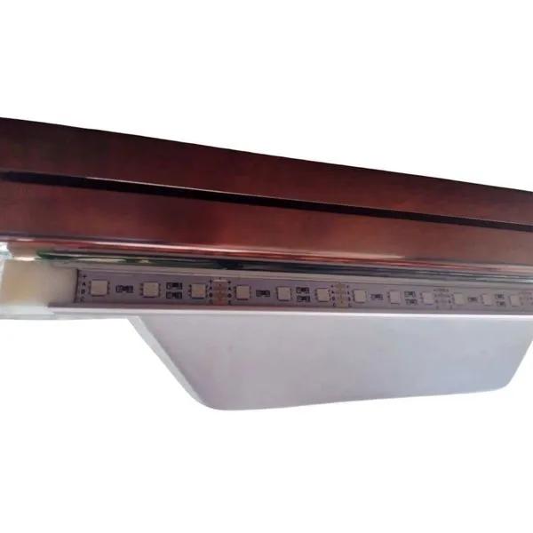 Refletor LED Linear 25cm para Iluminacao RGB em Cascata Transparente Sol e Agua Piscinas e Acessorios Refletor LED Linear 25cm para Iluminacao RGB em Cascata Transparente Sol e Agua Piscinas