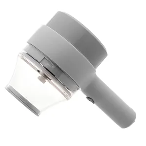 Mini Processador de Alimentos Elétrico com Entrada USB Plástico Cinza