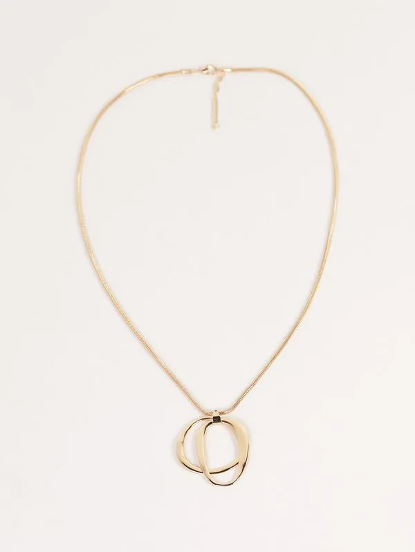 Colar Alongado Orgânico DOURADO
