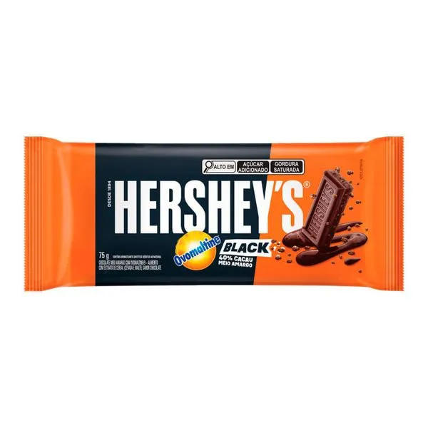 Chocolate Hershey's Ovomaltine Black 40% Cacau 75g