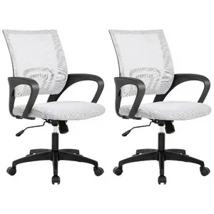 Cadeira De Escritório BestOffice 2 Peças Branco A-BI