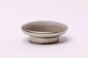 Ponteira Para Varão de Cortina Chata 28mm Aço escovado DEVICTOR