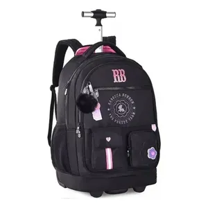 Mochila De Rodinhas Rebecca Bonbon 19" Preto RB24544 (MP)