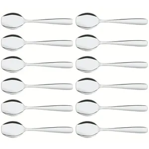 Jogo 12 Colheres para Sorvete Aço Inox Tramontina Amazonas Sobremesa Doces