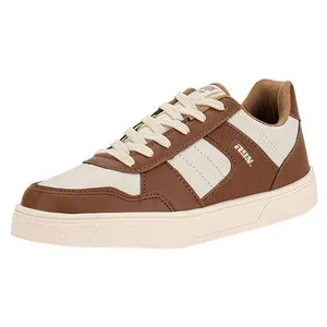 Tênis Masculino Casual Rayon R1710 MARFIM/CARAMELO 40
