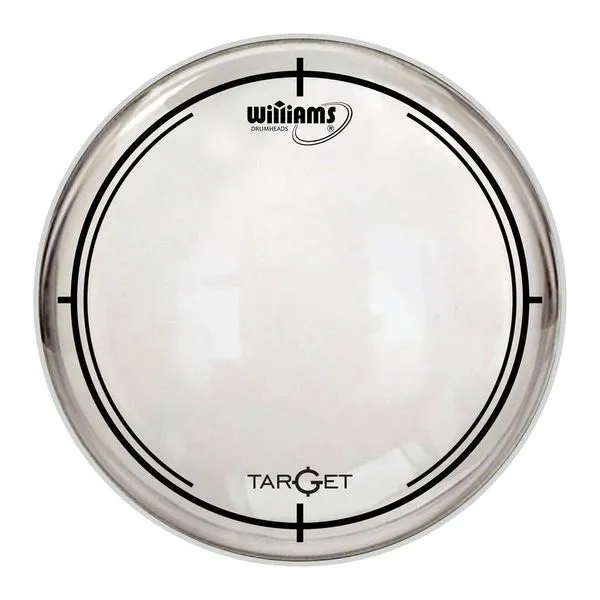 Pele de Bateria 14" para Tom Target W2 com Sonoridade Intermediária e Sustain Médio Evan Williams Pele de Bateria 14" para Tom Target W2 com Frequências Intermediárias Evan Williams