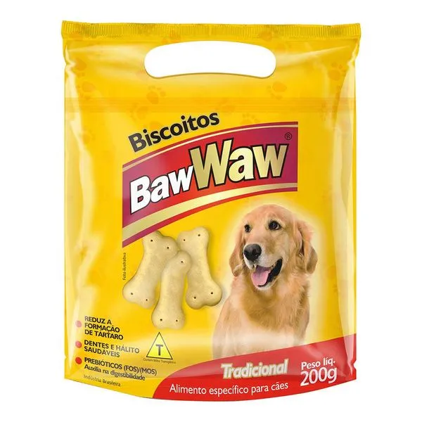 Biscoito para Cães Baw Waw Tradicional 200g