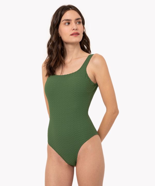 maio de poliamida texturizado com bojo proteção uv verde floresta GG