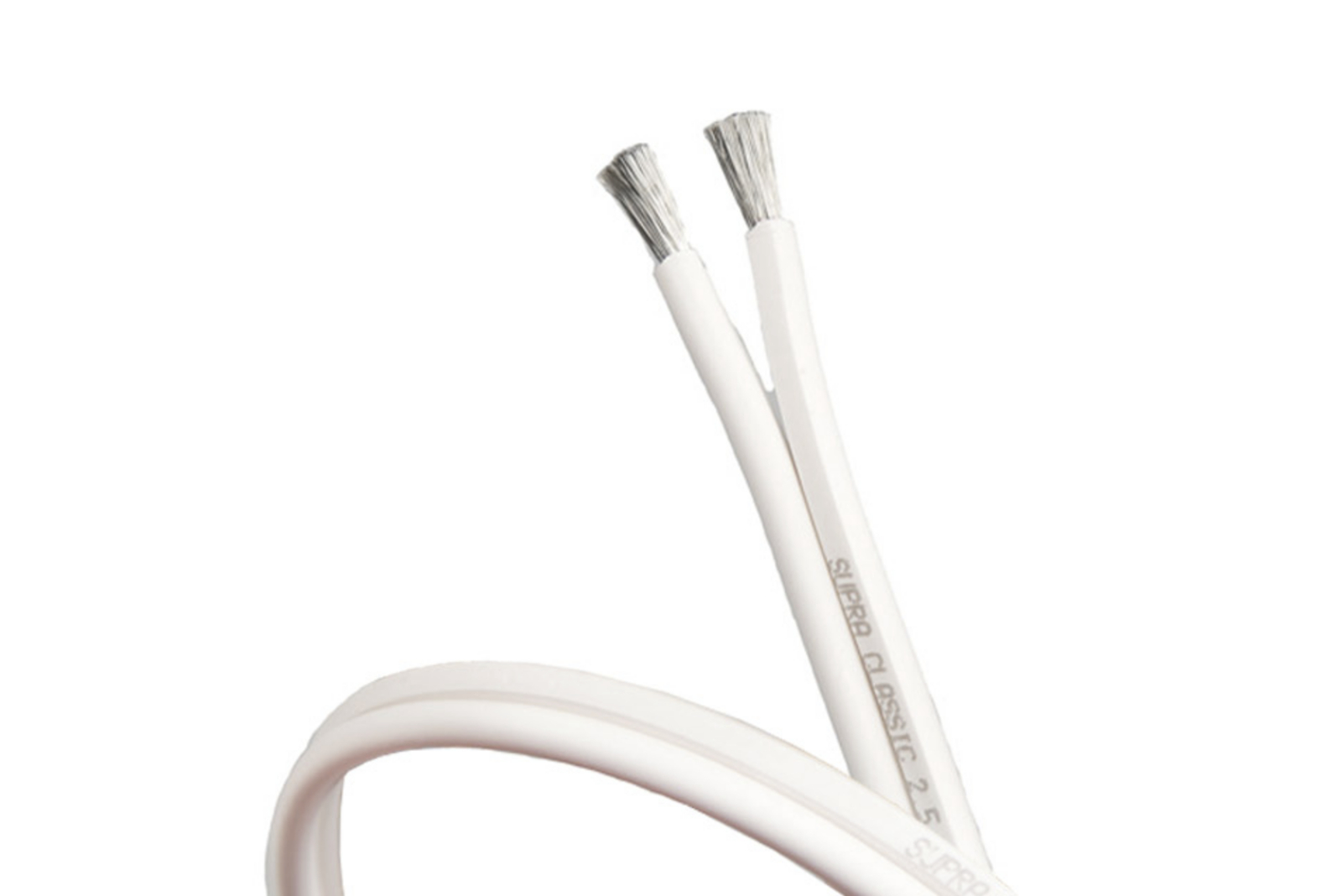 Cabo Caixa Acústica Supra Cables Classic 2 X 2.5mm - 1 Metro ( Branco )