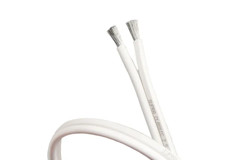 Cabo Caixa Acústica Supra Cables Classic 2 X 2.5mm - 1 Metro ( Branco )