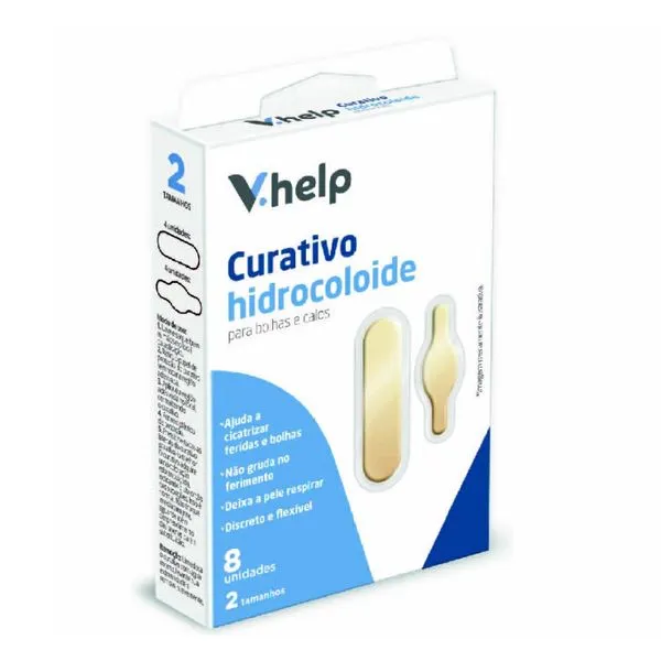 Curativos Hidrocolóide para Calos e Bolhas V.Help 8 Unidades
