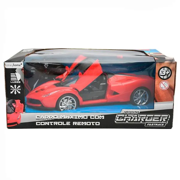 Carro Máximo Controle Remoto Turbo Charger Fastrace Plástico LJM211 - honeyhome