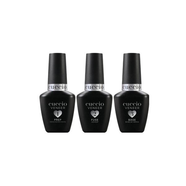 Kit Cuccio Preparadores Unhas Gel 3 Produtos 13 ml