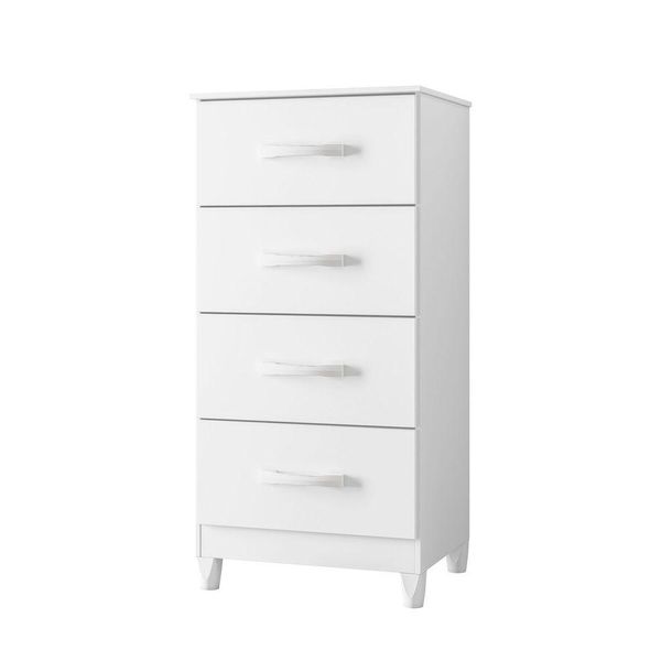 Cômoda Mobi Biflex Branco Fosco Liso-rosa Matte - Albatroz Móveis