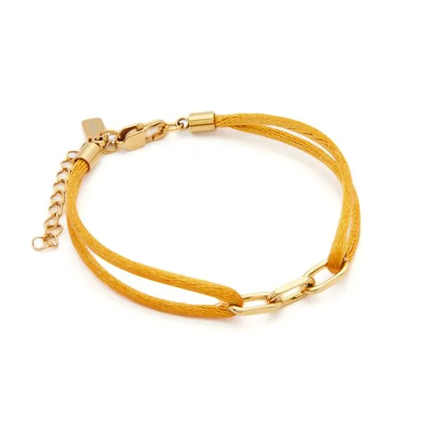 Pulseira Pétala Dourada Dourado Ajustável