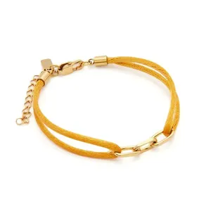 Pulseira Pétala Dourada Dourado Ajustável