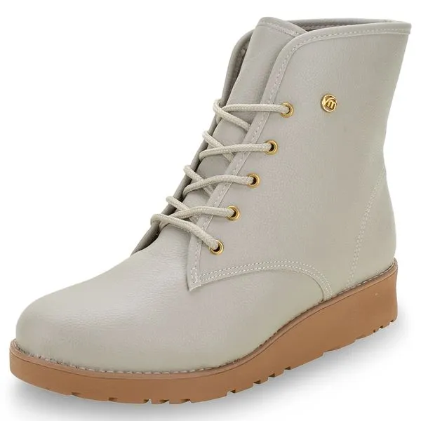 Bota Feminina Coturno Via Marte - 1918302 CINZA 36