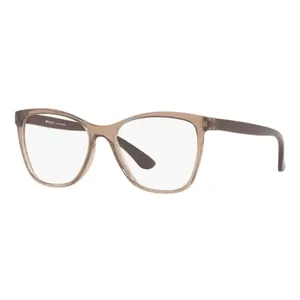 Armação de Óculos de Grau Tecnol TN3070 Feminino Gatinho Acetato Marrom Translúcido