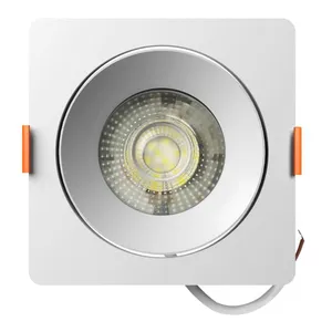 Spot LED de Embutir Easy Decor Quadrado Branco 12W Bivolt Bronzearte Spot Led Easy Decor Embutir Quadrado Branco 12W 960 Lúmens Luz Branca