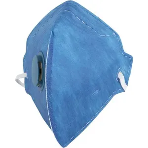 Respirador Dobrável Semifacial Azul com Válvula PFF1 RDV 2102 - VONDER