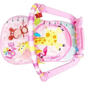 Tapete Musical de Atividades Gym Piano RF1 com Sons Luzes e Brinquedos Suspensos 76x58x42cm Toy Mix Tapete Musical Gym Piano RF1 Sons Luzes e Brinquedos Suspensos Toy Mix