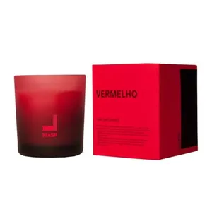 Vela Perfumada Vermelho MASP 170g Fragrância Oriental Amadeirada Collab Exclusiva L'envie Vela Perfumada Vermelho MASP 170g Oriental Amadeirada L'envie