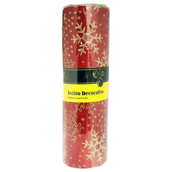 Caminho De Mesa Natalino Wincy 24x450cm Vermelho (MP)