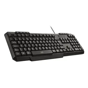 TECLADO COM FIO RESISTENTE A ÁGUA PRETO TC206 TECLADO MULTIMIDIA COM FIO TC266 MULTI