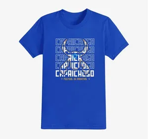 Camisa Q'Boi Caprichoso Cabeça Unissex Azul G (MP)
