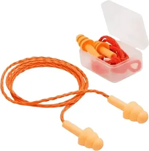 Protetor auditivo tipo plug de silicone com cordão Pomp Plus 18 dB - 3M
