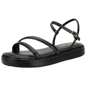 Sandália Feminina Flat Via Scarpa 173718210 PRETO 36