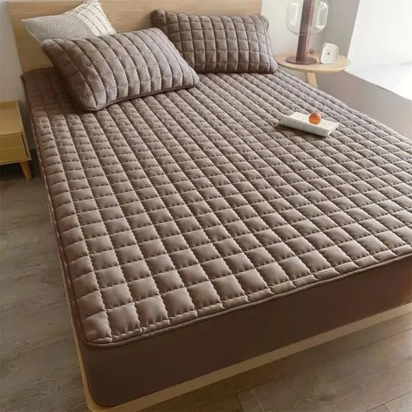 Protetor de Colchão Slip Microfibra Poliéster Queen 1 Peça Marrom 100% Impermeável com Elástico Oem Protetor de Colchão Slip Microfibra Poliéster Queen 1 Peça Marrom 100% Impermeável Oem