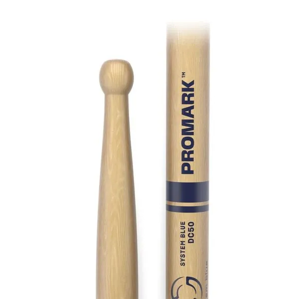 Baqueta Caixa Marcial TXDC50W American Hickory Ponta de Madeira Redonda Amadeirado Promark Baqueta Caixa Marcial TXDC50W American Hickory Amadeirado Promark