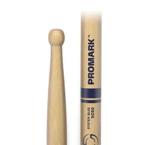 Baqueta Caixa Marcial TXDC50W American Hickory Ponta de Madeira Redonda Amadeirado Promark Baqueta Caixa Marcial TXDC50W American Hickory Amadeirado Promark