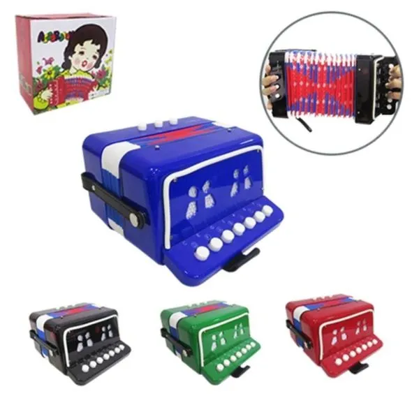 Sanfona Infantil Baixos Acordeon 3 Mini Gaita Estilo para Uso Diário com Construção Robusta Vermelho Sanfona Infantil Baixos Acordeon 3 Mini Gaita Estilo com Construção Robusta Vermelho Multicoisa
