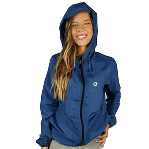 Jaqueta Corta Vento com Capuz Web Surf Shop Bike - Feminina