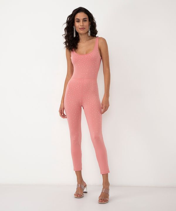 calça legging com brilho cintura alta com elástico rosa M
