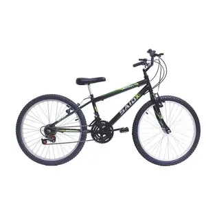 Bicicleta Aro 24 Masculina Infantil 18 Marchas Said-x Preto