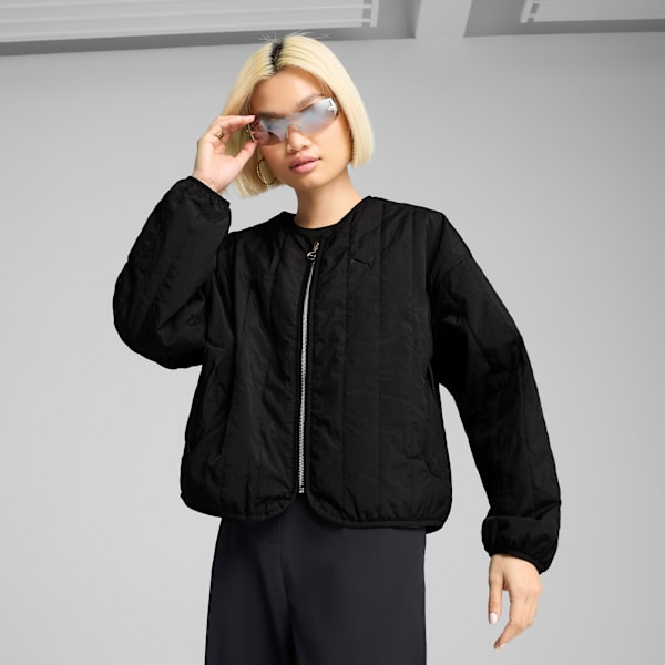 Jaqueta WARDROBE ESS Relaxed Reversible Liner Feminina