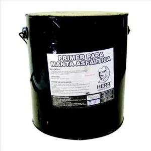 Primer para Manta Asfáltica Galão 3kg Proteção de Madeiras Rendimento 400-500g-m2 Base de Solvente Herr Primer para Manta Asfáltica Galão 3kg Proteção de Madeiras Rendimento 400-500g-m2 Herr