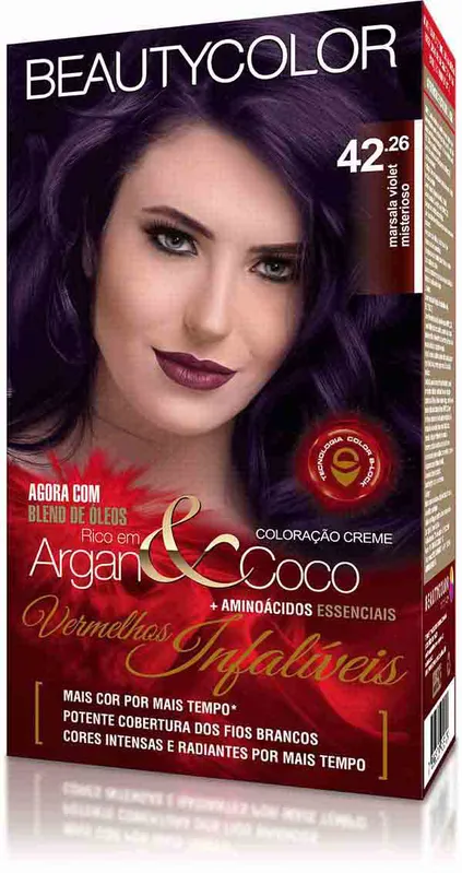 Tintura Beauty Color Kit 42 26 Marsala Violeta Misterioso TINT BEAUTY COLOR KI