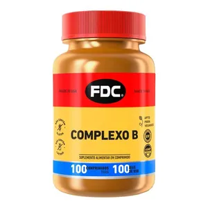 Suplemento Alimentar FDC Complexo B Vegano 100 Comprimidos