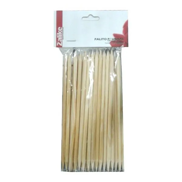 Palito De Unha Zalike Ponta Dupla Com 50 Unidades - 839